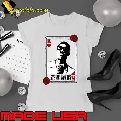 Vintage Card Stevie Wonder American singer-songwriter musician T-Shirt