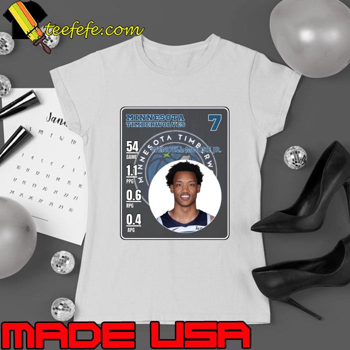 Wendell Moore Jr American professional basketball player for the Minnesota Timberwolves T-Shirt Ladies tee Wendell Moore Jr American professional basketball player for the Minnesota Timberwolves T-Shirt Ladies tee