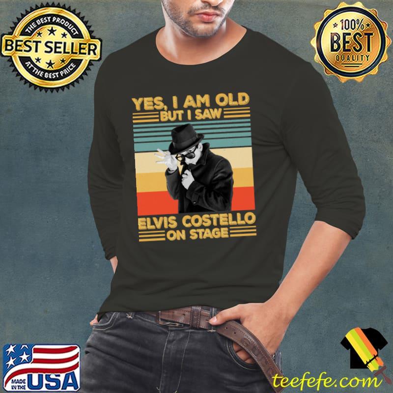 Yes i am old but i saw Elvis Costello on stage vintage T-Shirt
