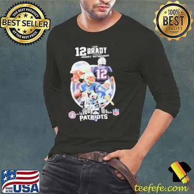 12 Tom Brady Jersey Retirement New England Patriot Shirt