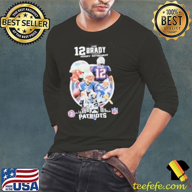 12 Tom Brady Jersey Retirement New England Patriot Shirt