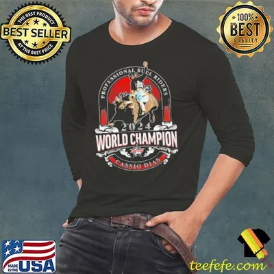 2024 PBR World Finals Champion Professional Bull Riders Cassio Dias Shirt