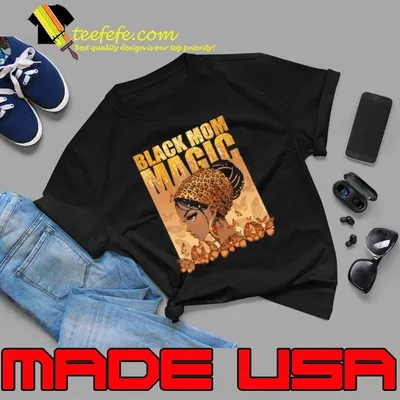 African American Black Womens Mothers Day Butterflies Leopard Shirt
