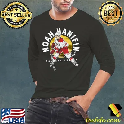 American professional ice hockey defenseman noah hanifin emblem T-Shirt