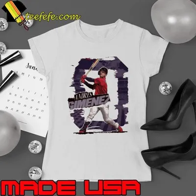 Andres Gimenez Venezuelan professional baseball second baseman Cleveland Rough T-Shirt