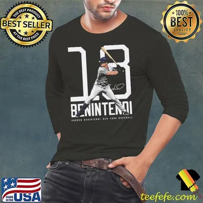 Andrew Benintendi American professional baseball outfielder New York Y Bold Number T-Shirt