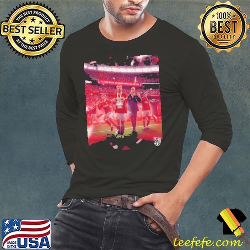 As The Reds Go Marching On On On Manchester United Stun Manchester City To Win The Fa Cup 2024 Long Sleeve Tee