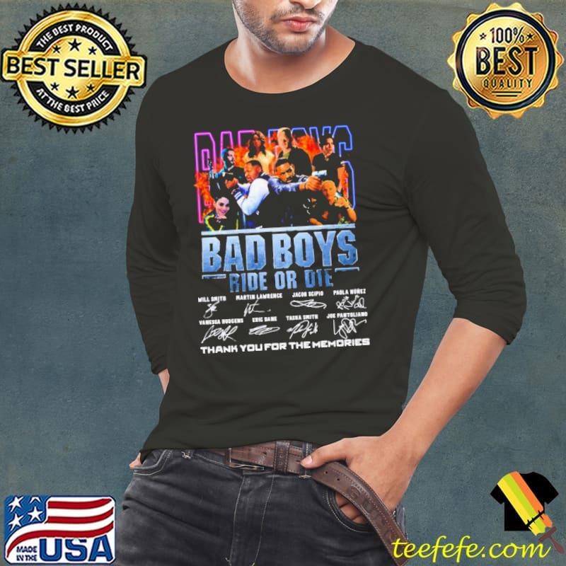 Bad Boys Ride Or Die Thank You For The Memories Signatures Long Sleeve Tee