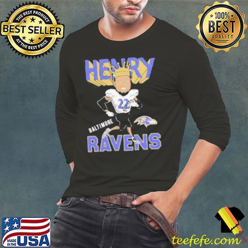 Baltimore Ravens Derrick Henry cartoon Long Sleeve Tee