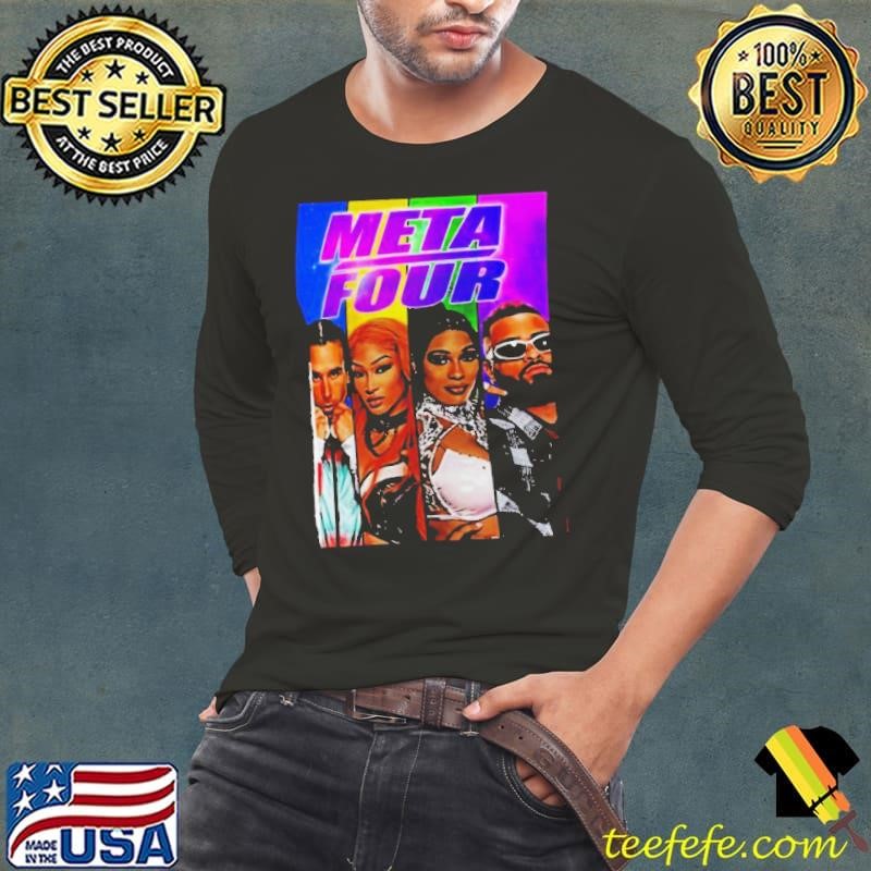 Black Meta-Four Long Sleeve Tee