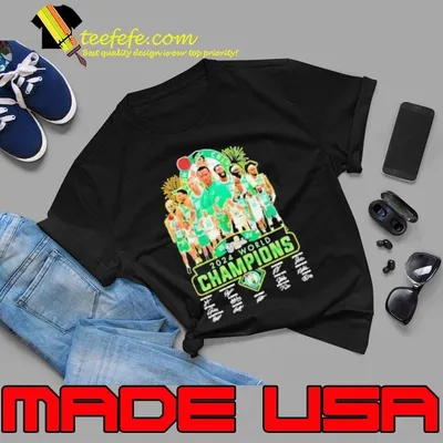 Boston Celtics 2024 NBA World Champions Signatures M shirt