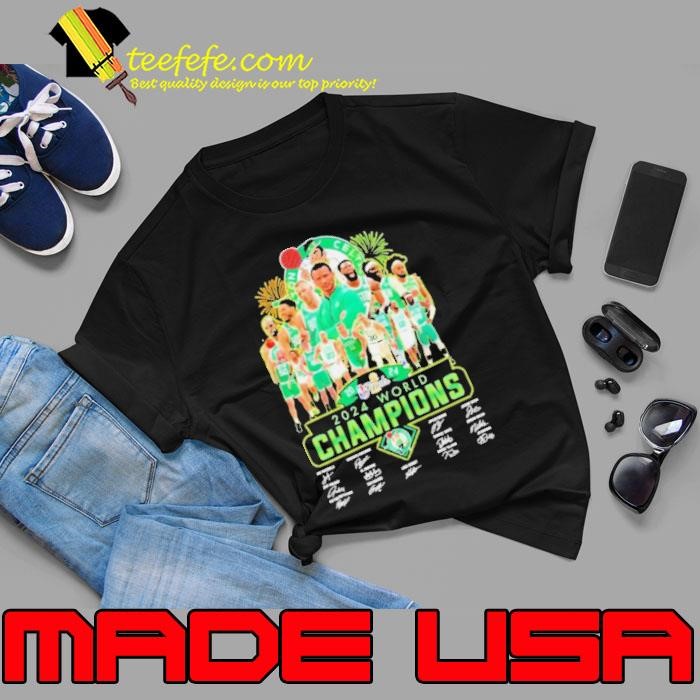 Boston Celtics 2024 NBA World Champions Signatures M shirt