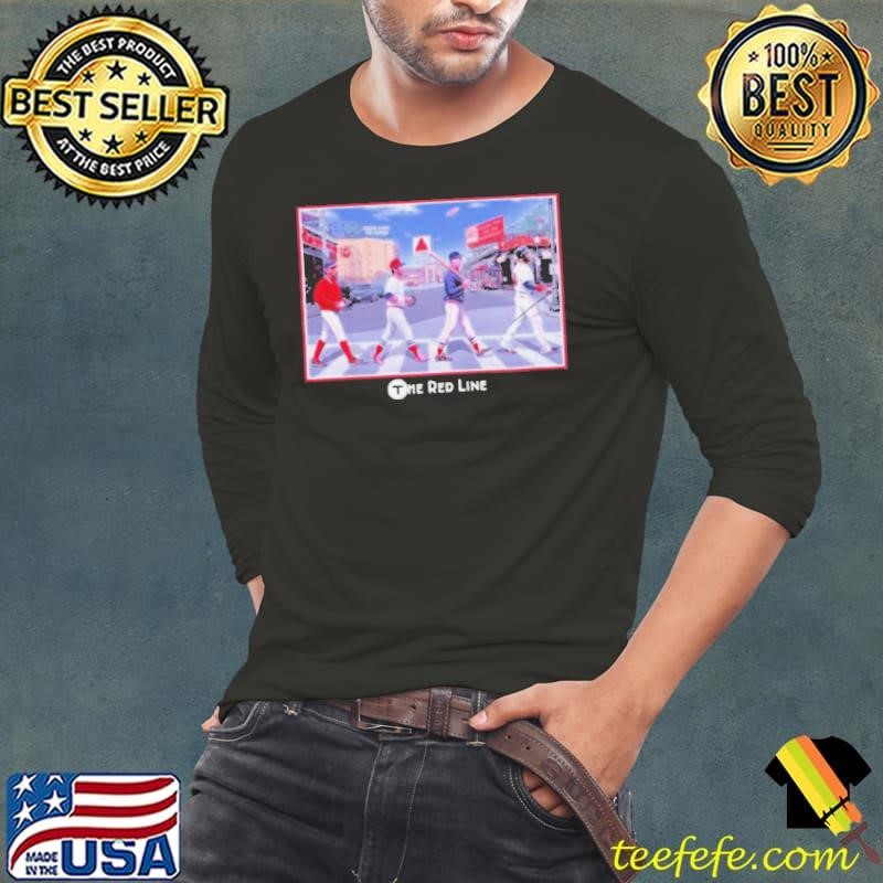 Boston Red Sox The Red Line Abbey Road Long Sleeve Tee