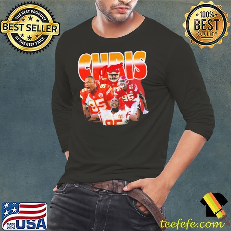 Chris Jones American football defensive tackle Kansas City Chiefs Retro Collage Shirt