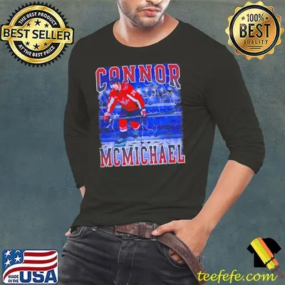 Connor McMichael Canadian ice hockey centre currently playing for Washington Capitals T-Shirt