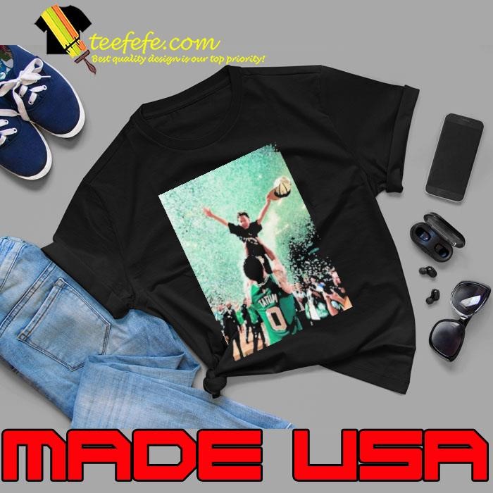 Core Memory Jayson Tatum And His Son Jayson Tatum Jr Celebrate The 2024 NBA Final Champions Poster Unisex