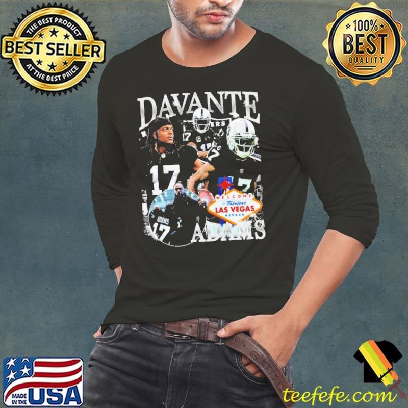 Davante Adams American football wide receiver for the Las Vegas Raiders Vintage Bootleg Long Sleeve Tee