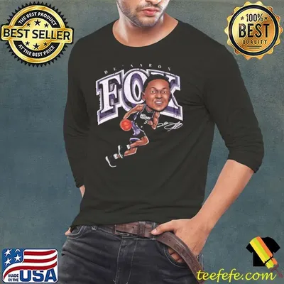 De'aaron Fox American professional basketball Sacramento Kings Sacramento Cartoon Shirt