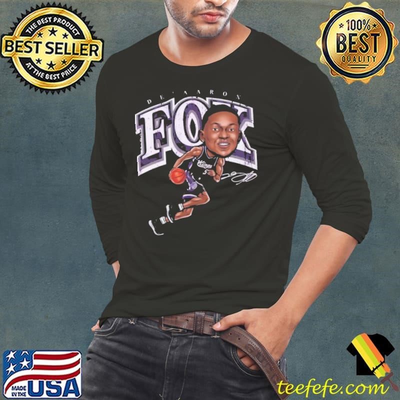 De'aaron Fox American professional basketball Sacramento Kings Sacramento Cartoon Shirt