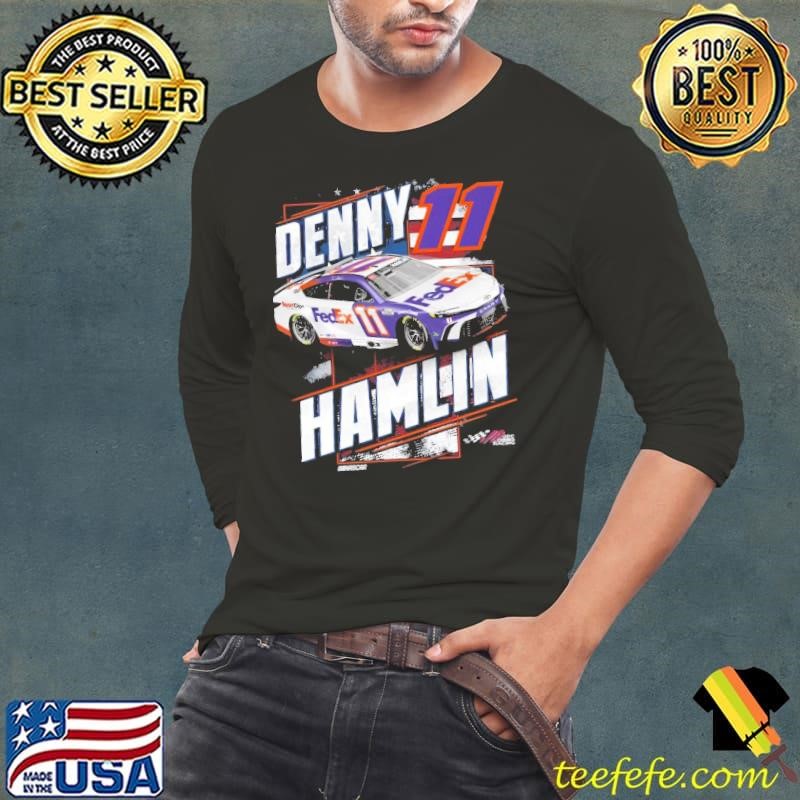 Denny Hamlin Navy Patriotic 11 American professional stock car racing driver T-Shirt