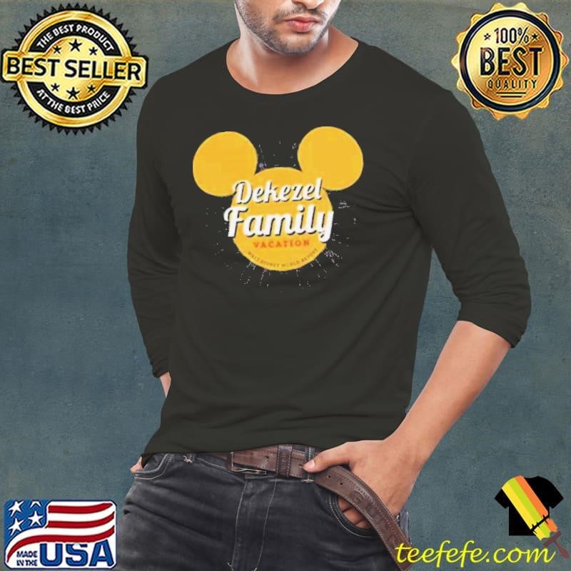 Disney World Mickey Mouse Sunburst Family Vacation Long Sleeve Tee