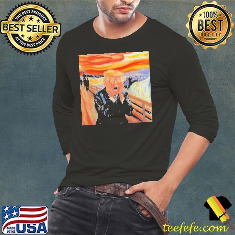 Donald Trump The president scream Long Sleeve Tee