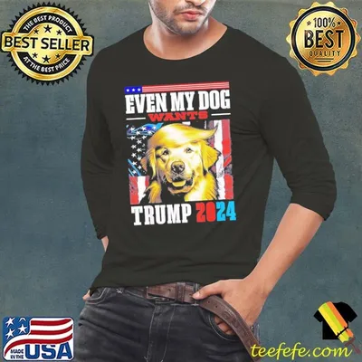 Even My Dog Wants Hair Donald Trump 2024 American Flag Shirt