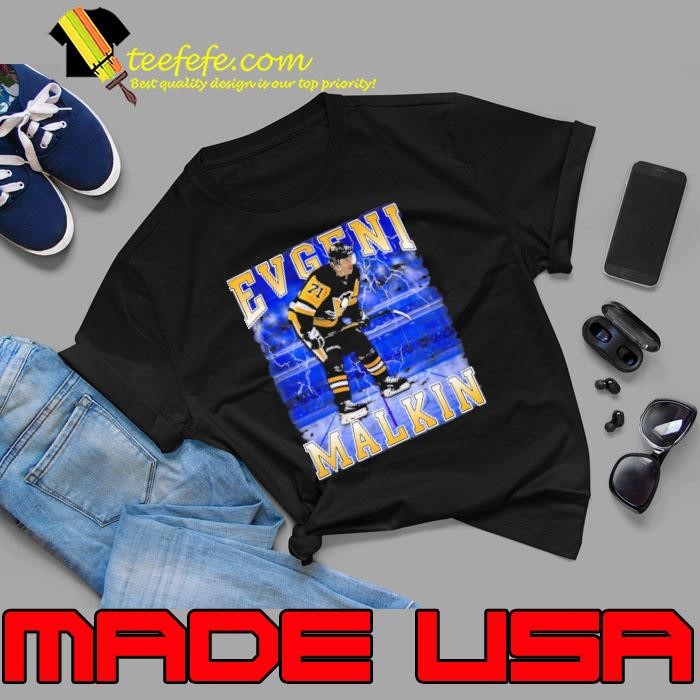 Evgeni Malkin Russian professional ice hockey centre Pittsburgh Penguins T-Shirt