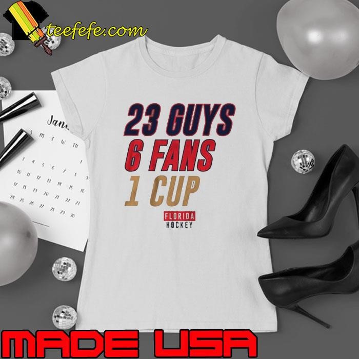 Florida Hockey 23 Guys, 6 Fans, 1 Cup Ladies tee