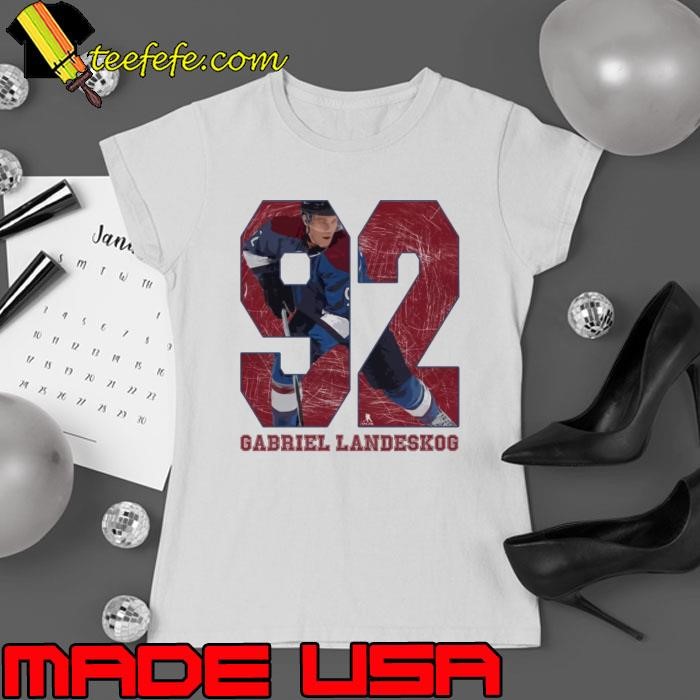 Gabriel Landeskog Swedish professional ice hockey left winger Colorado Game 92 T-Shirt