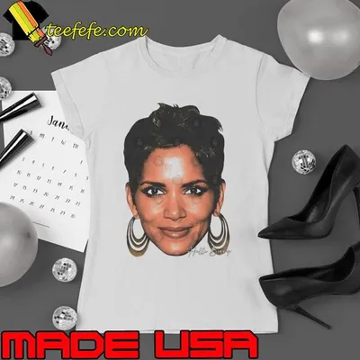 Halle Berry Big Face an American actress shirt