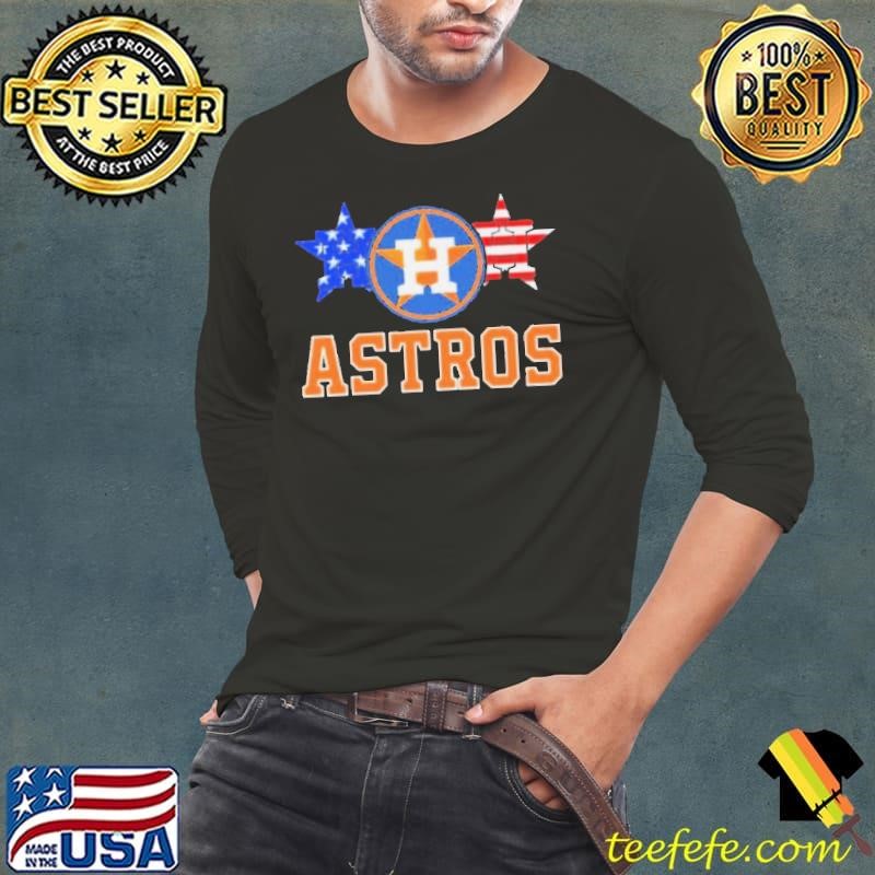Houston Astros Logo Independence Day Long Sleeve Tee