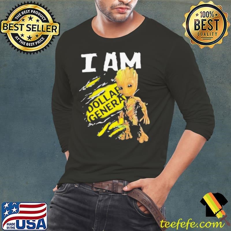 I Am Groot DOLLAR GENERAL Logo Long Sleeve Tee