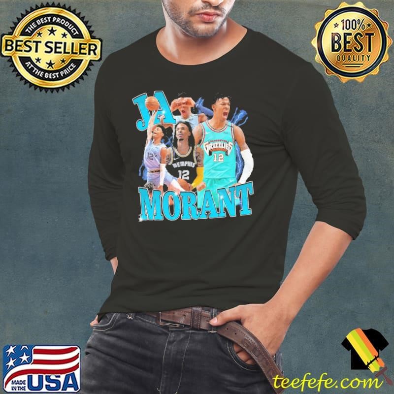 Ja Morant American professional basketball player Vintage Collage Long Sleeve Tee