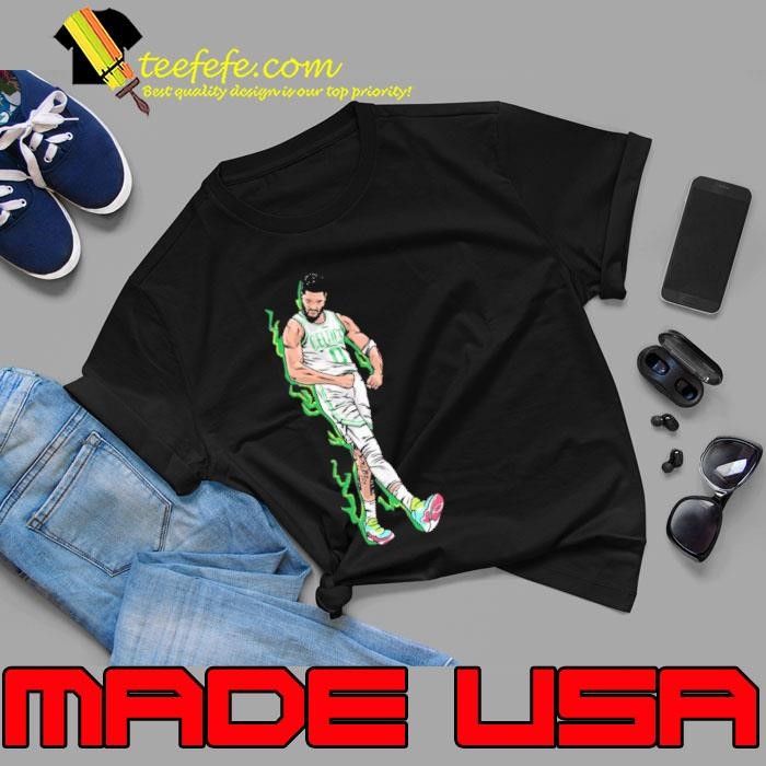 Jayson Tatum Boston Celtics on Fire Cartoon American professional basketball Unisex