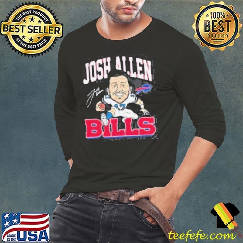 Josh Allen 17 Buffalo Bills Signature Long Sleeve Tee