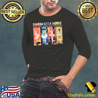 Love Hate Music Box Tour 2024 Rainbow Kitten Surprise Shirt
