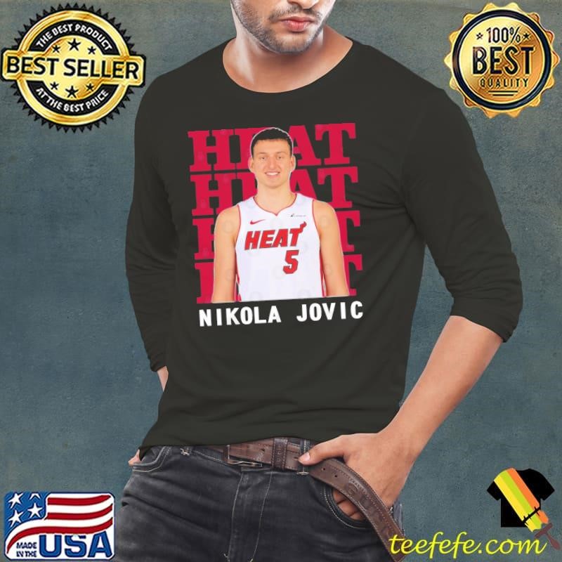 Miami Heat Nikola Jovic Serbian professional basketball player Long Sleeve Tee