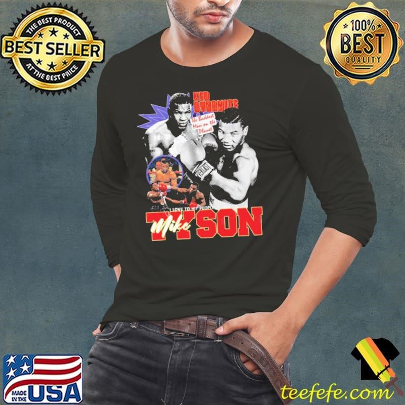 Mike Tyson Kid Dynamite The Baddest Man On The Planet Long Sleeve Tee