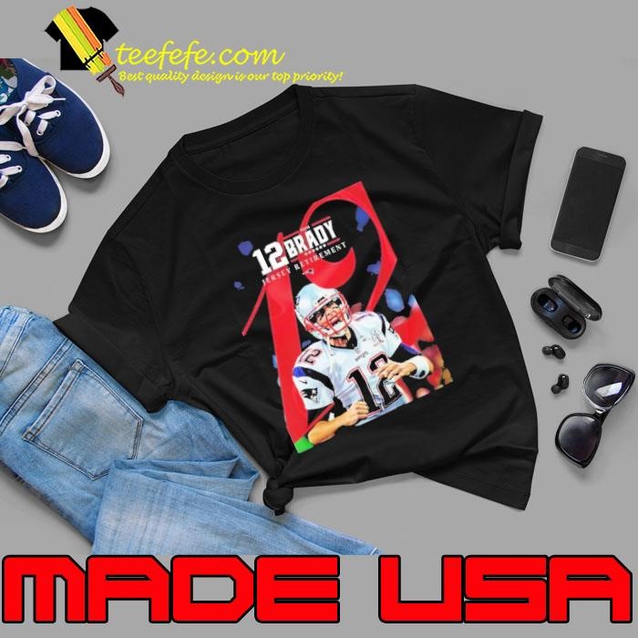 NFL New England Patriots Officially Retired The No 12 Tom Brady Jersey Retirement Vintage Unisex
