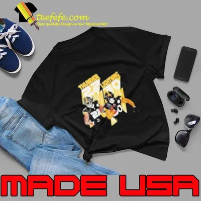 Najee Harris and Jaylen Warren Pittsburgh Steelers football cartoon shirt