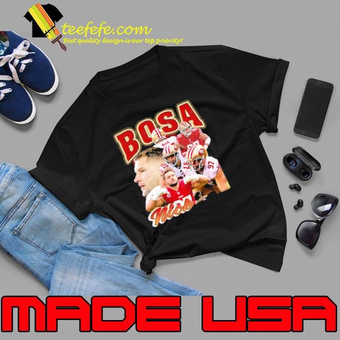Nick Bosa American football defensive end Vintage Collage Unisex