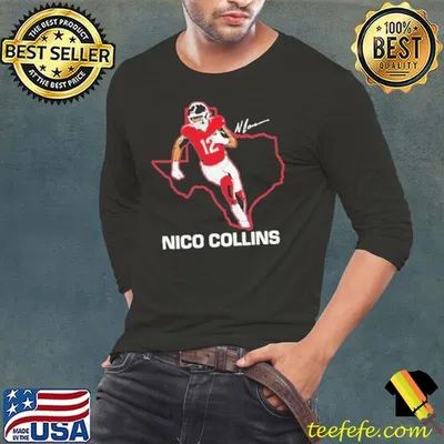 Nico Collins State Star Signature shirt