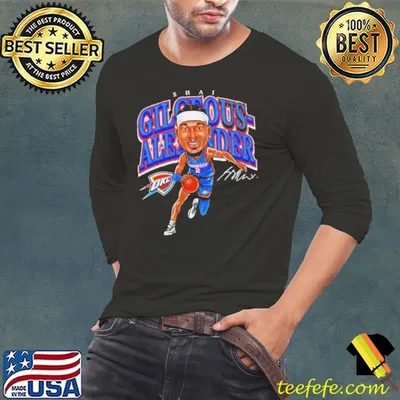 Oklahoma City Thunder Shai Gilgeous-Alexander cartoon shirt