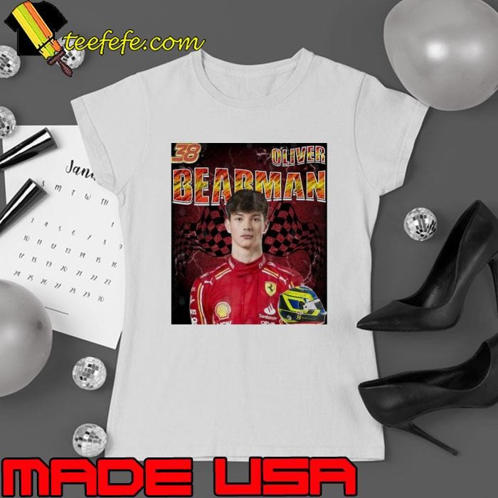 Oliver Bearman British racing driver who is currently competing Shirt