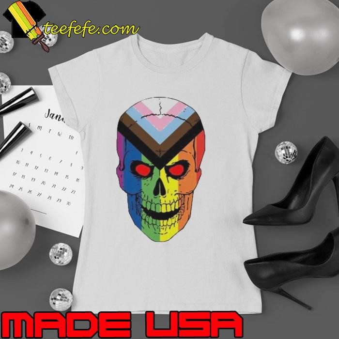 Original Stone Cold Pride colorful skull Ladies tee