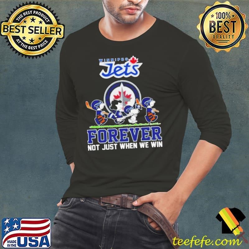 Peanuts Characters Abbey Road Winnipeg Jets Forever Not Just When We Win Shirt