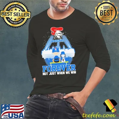 Peanuts Snoopy And Charlie Brown Watching Newcastle Knights Forever Not Just When We Win shirt