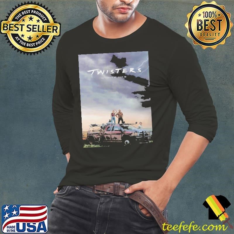 Poster For Twisters Releasing In Theaters On July 19 Long Sleeve Tee