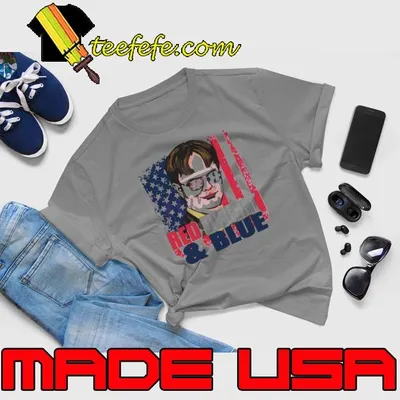 Red Dwight And Blue 4th Of July 2024 shirt